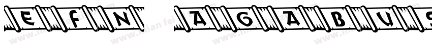 EFN Agabus Engraved字体转换